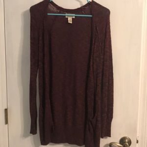 Burgundy cardigan